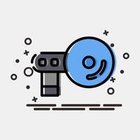 Icon navigation. Computer components elements. Icon in MBE style. vector