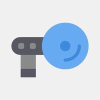 Icon navigation. Computer components elements. Icon in flat style. vector