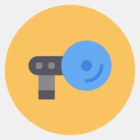 Icon navigation. Computer components elements. Icon in color mate style. vector