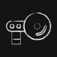 Icon navigation. Computer components elements. Icon in chalk style. vector