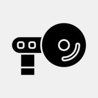 Icon navigation. Computer components elements. Icon in glyph style. vector