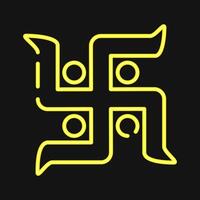 Icon swastika. Buddhism and vesak elements. Icon in neon style. vector