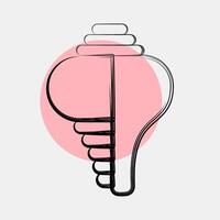 Icon conch shell. Buddhism and vesak elements. Icon in color spot style. vector