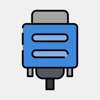 Icon vga. Computer components elements. Icon in filled line style. vector