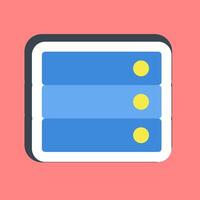 Sticker database. Computer components elements. vector