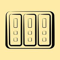 Icon data center. Computer components elements. Icon in hand drawn style. vector