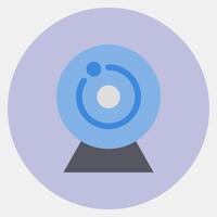 Icon camera. Computer components elements. Icon in color mate style. vector