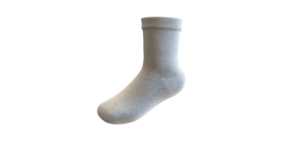 Gray Woolen Sock. Cozy And Warm Footwear For Comfort And Style Isolated On Transparent Background png
