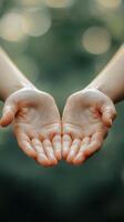 Welcoming Palms and Hearts for Support photo