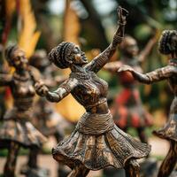 Sculptural Array of Ceremonial Dancers photo