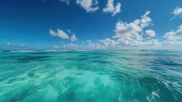 Untouched Seascape Featuring Rolling Ocean Surf photo