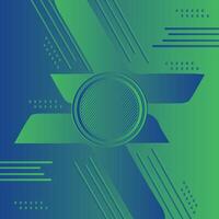 Abstract modern blue green gradient background with glowing lines. Geometric lines pattern. Trendy creative design. Futuristic graphic. Suit for brochure, business, cover, poster, website, banner vector