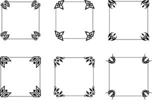 Collection of geometric art deco ornament set. decorative element with different line, frame, headers, dividers, borders, gatsby. Set of elegant design suitable for card, invitation, poster vector