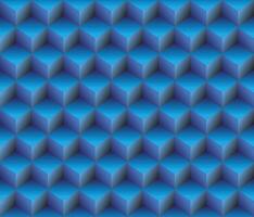 blue geometrical cubes seamless pattern abstract background vector