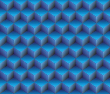 blue geometrical cubes seamless pattern abstract background