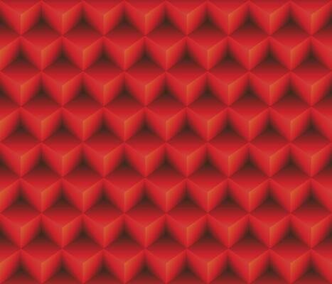 Red geometrical cubes seamless pattern abstract background