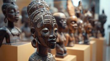 Tribal Woodwork on Display photo