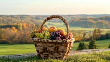 Picnic Arrangement with Rustic Style photo