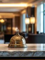 Lavish Bell in Upscale Hotel Reception photo