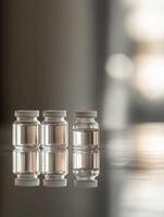 Medicine Vials in Transparency photo