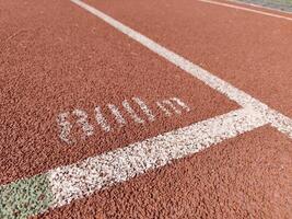 Multi-Function Stadium Running Track with Football Field and Athletic photo