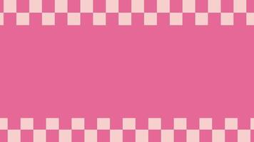 uma xadrez padronizar desvanece-se para dentro Rosa gradientes, criando uma retro e à moda fundo efeito com limpar \ limpo transições video
