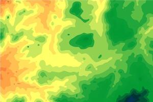 Colorful abstract topographic map background on horizontal layout. illustration line and shape contour pattern. vector