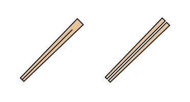 Set of disposable chopsticks and split disposable chopsticks icon set. vector