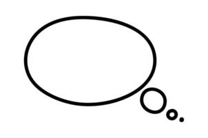 Empty thought bubble is representing thinking, brainstorming, and having an idea, providing a simple yet effective way to visualize thoughts and concepts vector