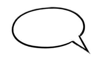 Black outline of thought bubble represents communication, sharing ideas, expressing opinions, engaging in dialogue, and conveying messages effectively vector