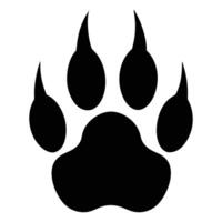 Dog Paw Print Line Art for Sublimation Projects vector
