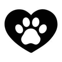 Vintage Style Paw Print Artwork vector