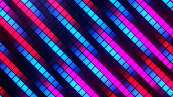 Blue Pink and Red Glowing Pixels Movement Background VJ Loop in 4K video