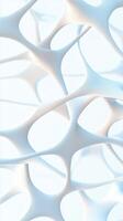 Interconnected Network Nodes Forming Abstract White Web. Artificial Neural System With Nodes Joined By Links. Digital Connection Background Concept. photo