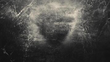 Old Scratched Grunge Texture. Moody Horizontal Background photo