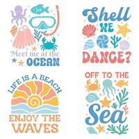 Boho Summer T-shirt Graphic Design, Retro Boho Summer Beach Illustration, Trendy Good Summer Vibes Art, Boho Summer Sunshine Design Sublimation collection vector