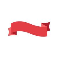 Mockup ribbon line color icon. Curved strip of fabric for winner reward. Premium product and service nomination. Isolated illustration. Flat colorful symbol design. Editable stroke vector