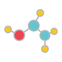 Molecule illustration, Molecule Model science isolated, science department clipart , scientist Design Sublimation vector
