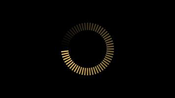Loopable loading circle icon, loading circle motion graphic, 4k animation with alpha channel video