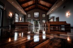 Elegant wedding venue with stunning architecture and decor photo