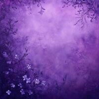 Vibrant purple floral background with delicate white flowers and soft textures photo