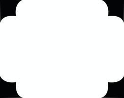 abstract square label blank design vector