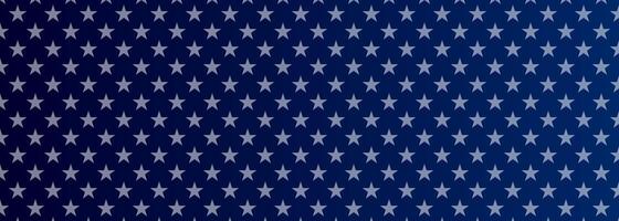 Star pattern on blue gradient background. Template for Independence Day or 4th of July Memorial. illustration vector