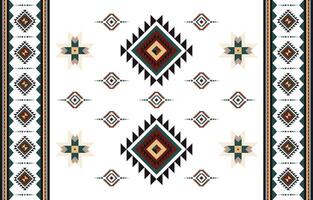 Navajo fabric pattern vector