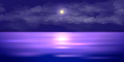 Ocean Horizon Displaying Blurred Color Gradient Background Illustration vector