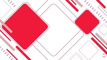 Abstract Red and White Geometric Shapes Background vector