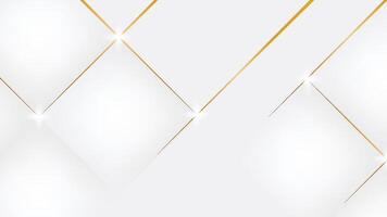 Elegant gold and white abstract geometric background vector
