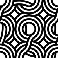 Abstract black and white seamless pattern with circles and squares vector