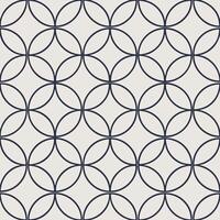 Seamless geometric pattern with interlocking circles on light background vector