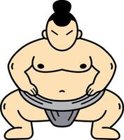 illustration icon of a Sumo wrestler vector
